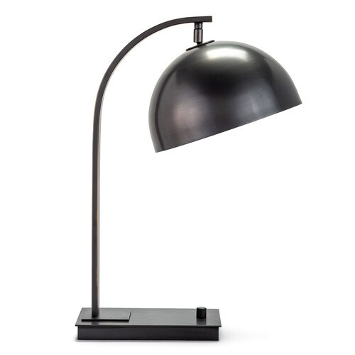 adjustable metal desk lamp in an oil rubbed bronze finish